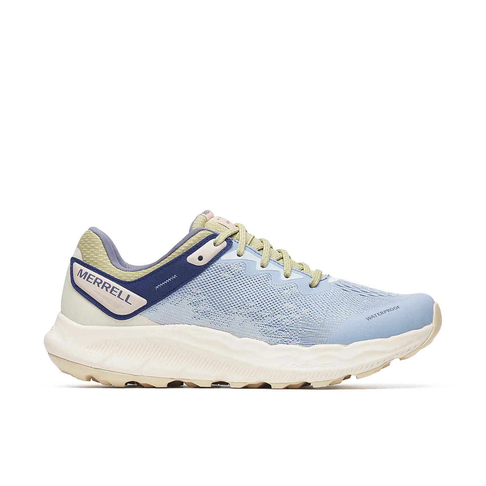 MERRELL Antora 4 WP Seaway Scarpe da ginnastica da passeggio impermeabili blu da donna NUOVE!!