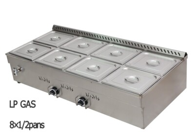 #ad New Commercial Propane Gas Food Warmer Countertop Steam Table 8 Pan 1 2 Size $855.40