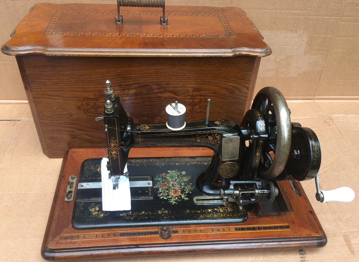 Machine à Coudre Ancienne Bassermann & Mondt - Manheim - Très Rare