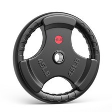 1pc Weight Plate 2" Rubber Coated Olympic Bumper 45lb Grip Strength Training