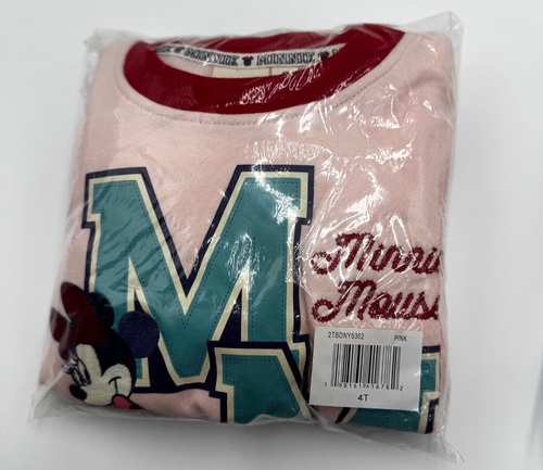 Felpa e joggers Disney Minnie Mouse bambina 2 pezzi rosa/rosso taglia 3T nuova con etichetta - Foto 16 di 16