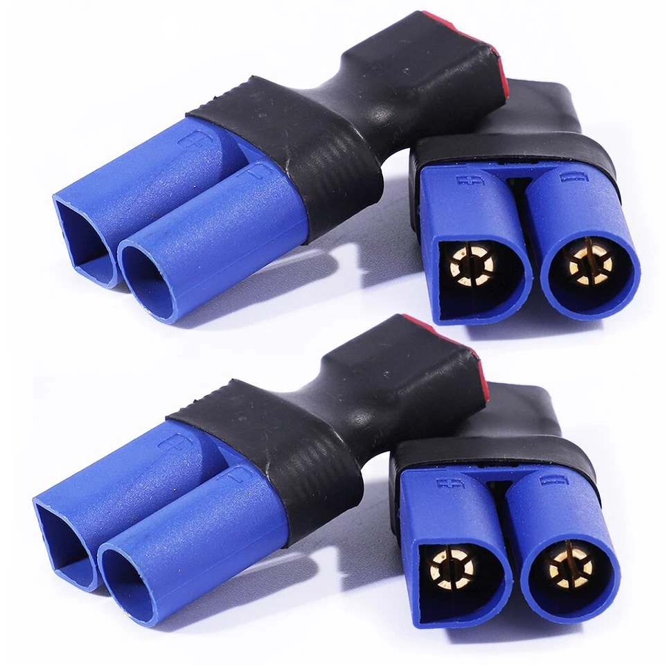 4 Pieces EC5 Male to Female T-Plug Deans No Wires Connector Adapter Heavy Duty - Image 2 of 4