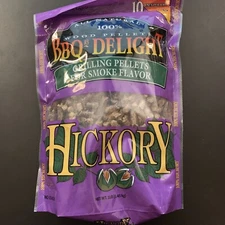 BBQR's Delight Hickory Flavor BBQ Wood Pellets Grill Fuel 1 Lb Bag All Natural