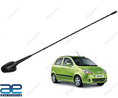 AEspares Dachantenne Audio FM/AM Schwarz Für Chevrolet Spark GEc