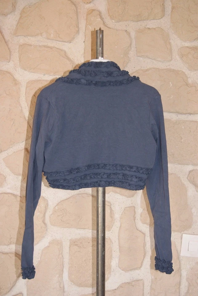 Gilet boléro bleu neuf taille 12 ans marque NUCLEO  (b) - Photo 3/3
