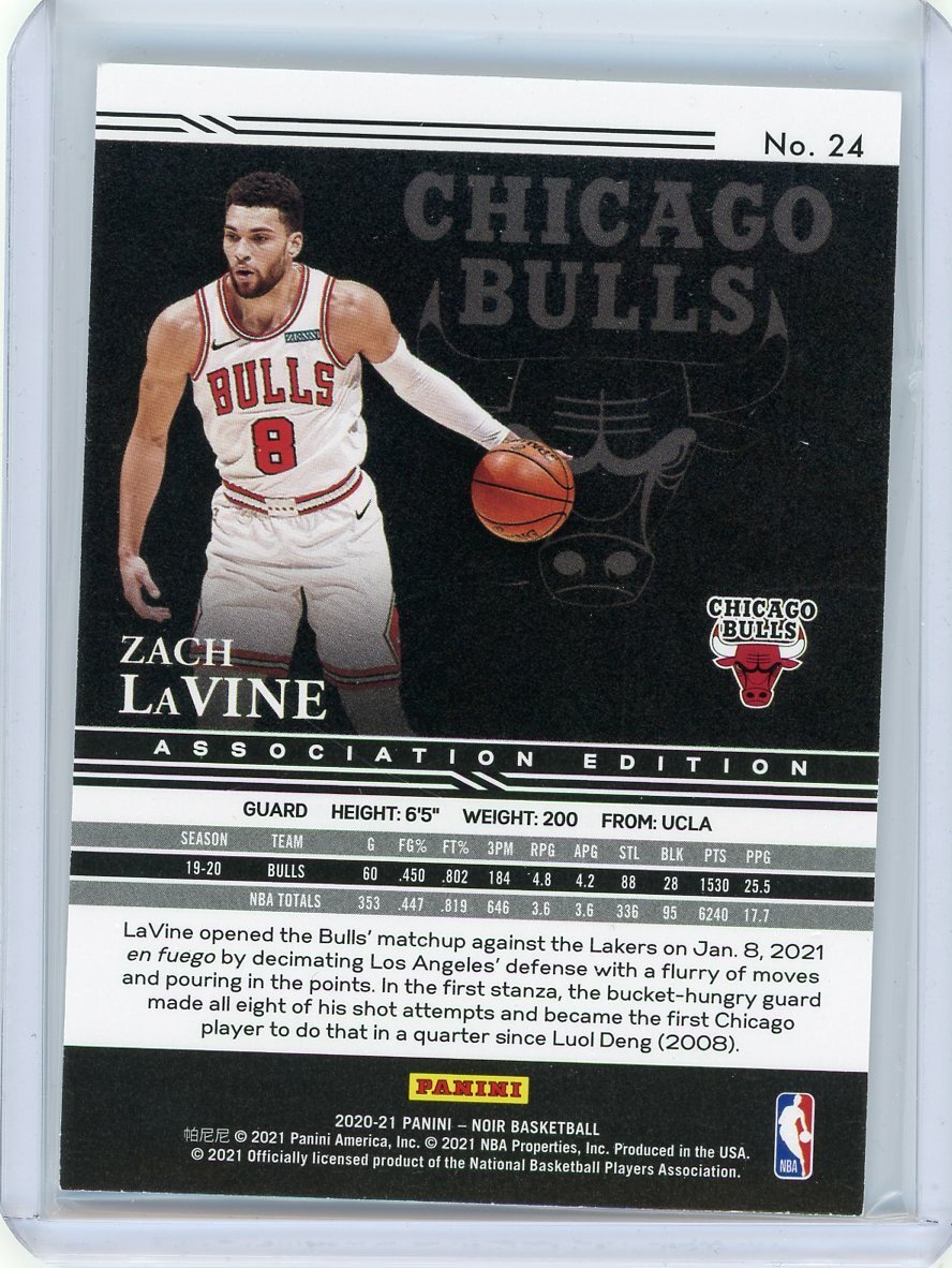 2020-21 Panini Noir Basketball Association Edition Foil #24