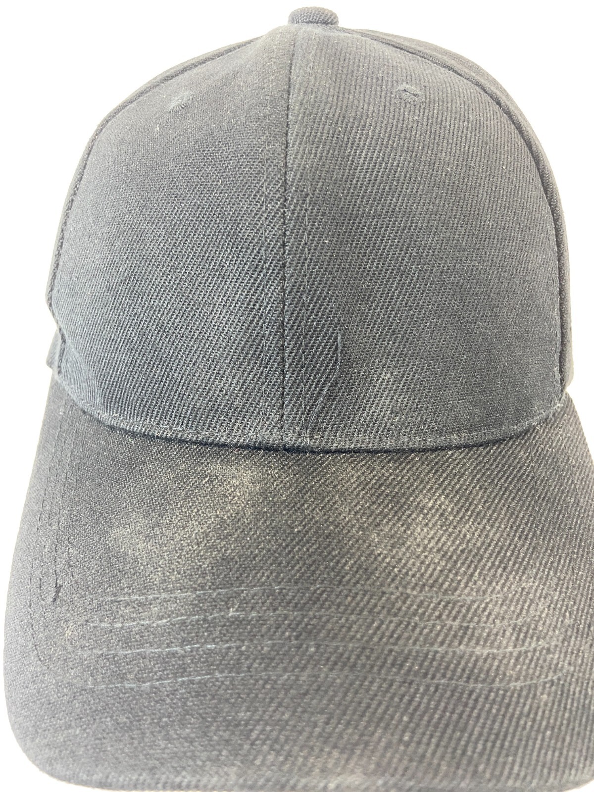 Solid Black Baseball Cap Strapback Hat Adjustable… - image 2