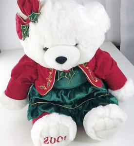 2001 Christmas Snowflake Teddy Bear Stuffed Animal Plush Toy 20â NWOT Gift 47475149155 | eBay