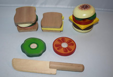 Melissa  Doug Sandwich Play Food Knife Bread Cheese