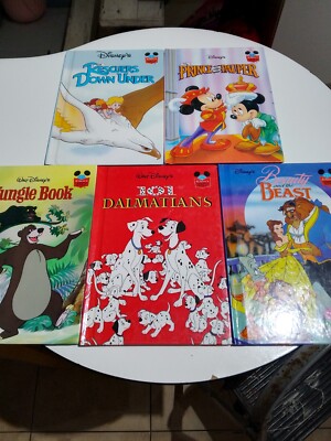 Disney Vintage Books X 5 In V G C. Dated 1981 To 1993. Collectable Titles