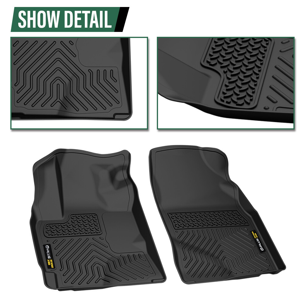 Husky Liners Weatherbeater Floor Mats | Fits 2009-2013 Toyota Corolla/Matrix, 2009-2010 Pontiac Vibe | Front & 2nd Row, 3-pc Black - 98531, Floor Mats - Canada