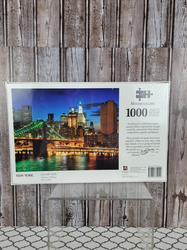 New York 29" × 23" - 1000 Piece Jigsaw Puzzle Mind Bogglers NEW SEALED - Picture 2 of 3