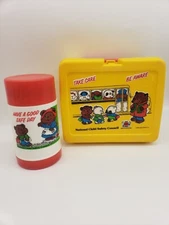 Rare 1985 National Child Safety Council Lunchbox & Thermos Deka  Plastics 