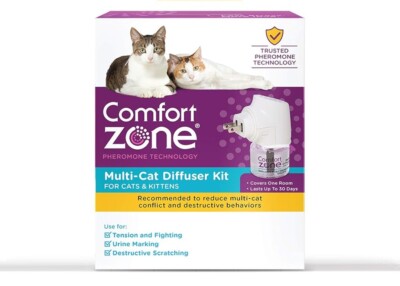 COMFORT ZONE MULTI-CAT DIFFUSER KIT FOR CATS AND KITTENS 30 DAYS STARTER KIT NEW