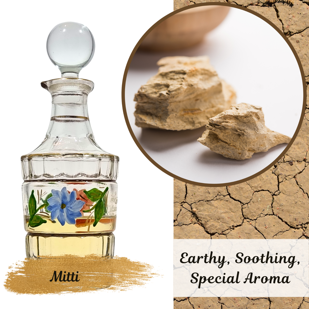 Smell Mitti Attar Oil Kannauj Pure Mitti Attar, Smell Of First