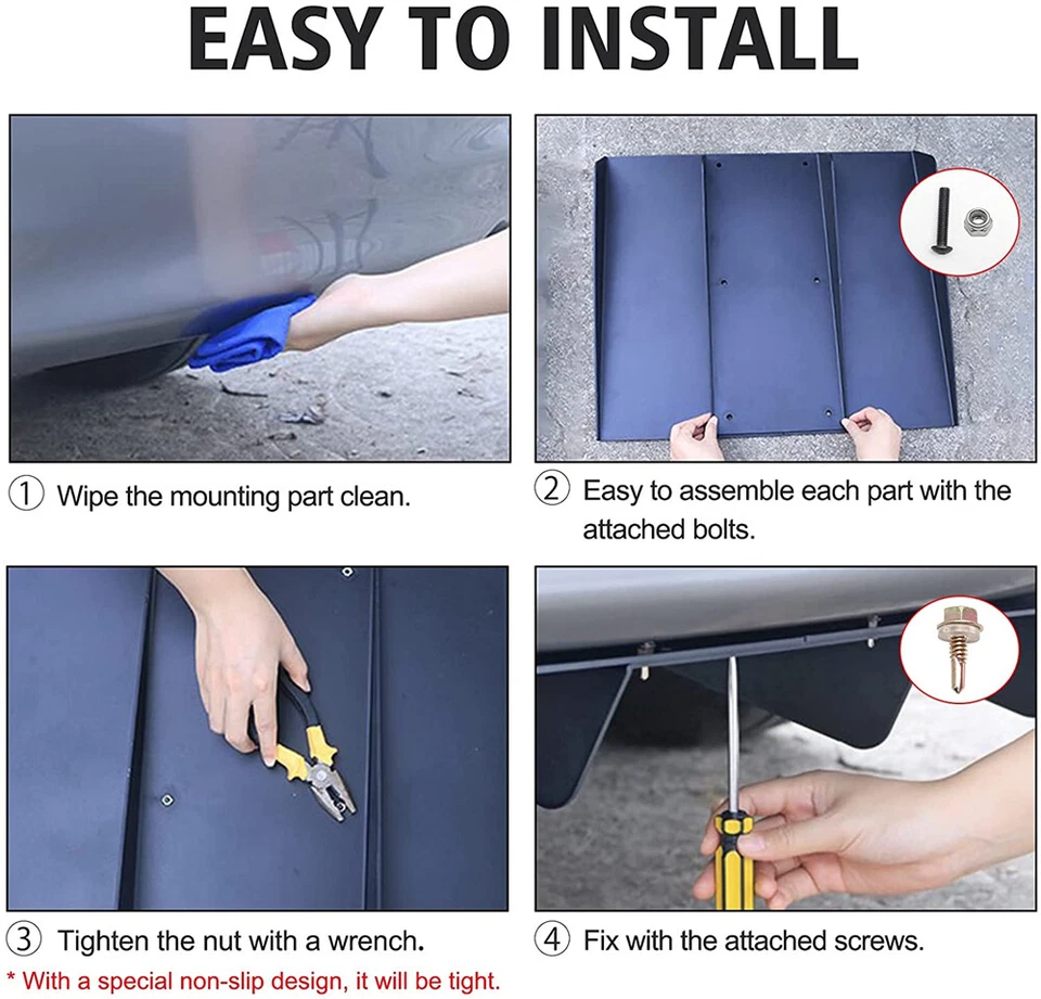 For Hyundai Elantra Rear Bumper Diffuser 4-Fin Spoiler Splitter Rear /Spats Foto 2 de 4