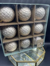 Tinsel and Fir, Christmas Ornaments Full Set of 9