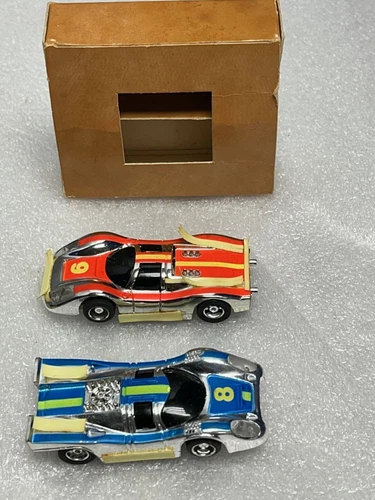 SEARS Tyco HO  Slot Car pair in box NITE GLOW SET