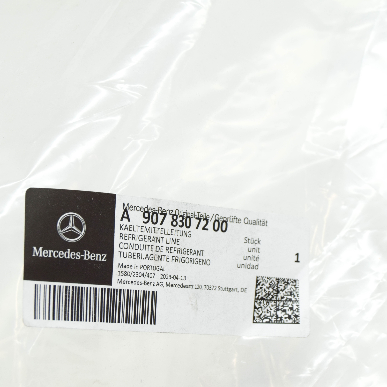 NEW MERCEDES-BENZ SPRINTER W907 REFRIGERANT LINE A9078307200  