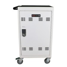 Mobile Charging Cart and Cabinet for Laptops 30-Device with Combination Lock
