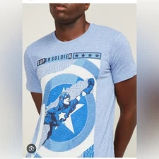 New without tags Free authority Graphic T-Shirt captain America printed cotton