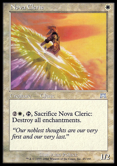 MTG Magic the Gathering Nova Cleric (45/350) Onslaught LP