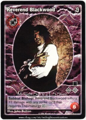 Reverend Blackwood Tremere Antitribu The Sabbat V:TES VTES Vampire CCG