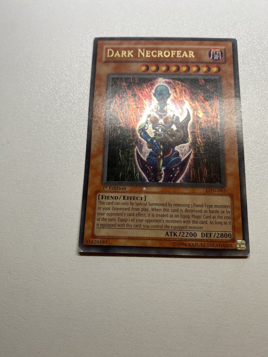 Yugioh Dark Necrofear 1st Edition Ultra Rare LON-065 HP | eBay