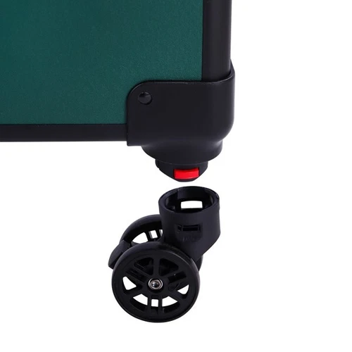 4-in-1Draw-bar Style Interchangeable Aluminum Rolling Makeup Case-Dark Green US - Picture 12 of 12