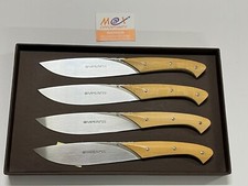 Viper Fiorentina Coltelli set 4 pezzi in legno d'Ulivo Tecnocut Maniago