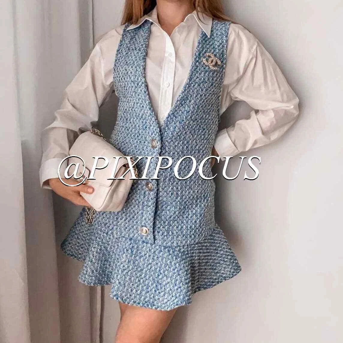 Tweed dungaree clearance dress