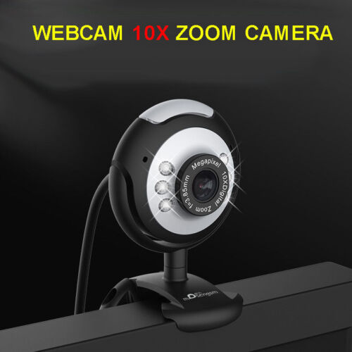  1080P Webcam - USB Webcam with Microphone & Physical