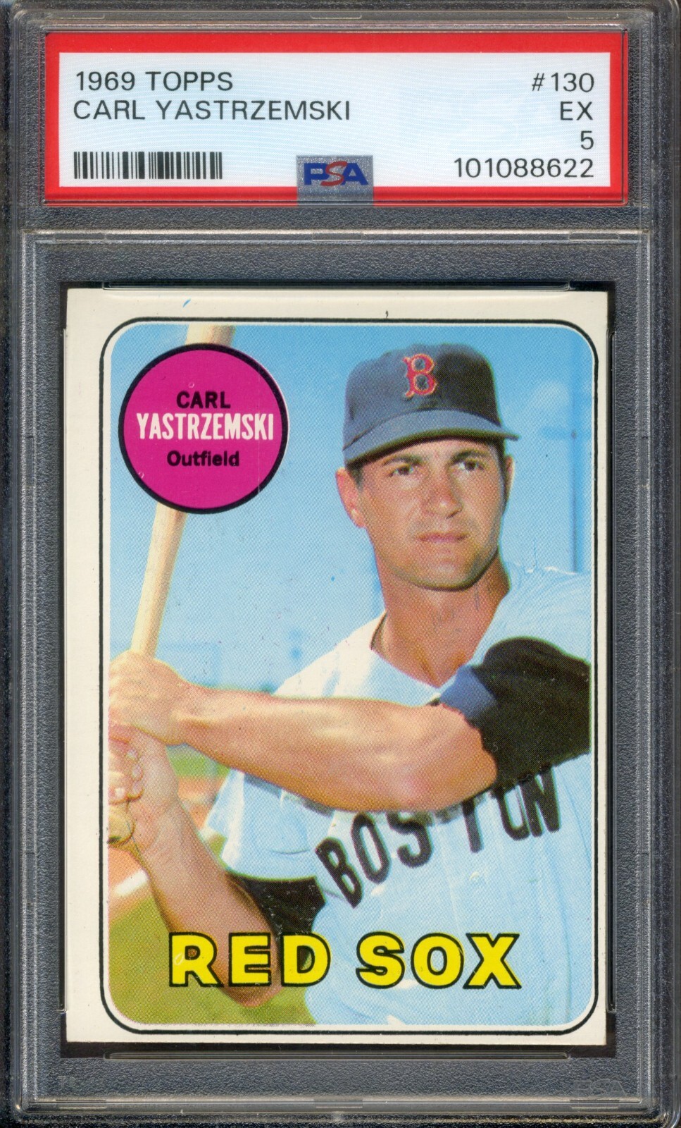 1969 Topps #130 Carl Yastrzemski PSA 5 EX *Boston Red Sox*