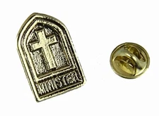 6030541 Minister Lapel Pin Clergy Pastor Tie Tack Brooch Church Associate Rev...
