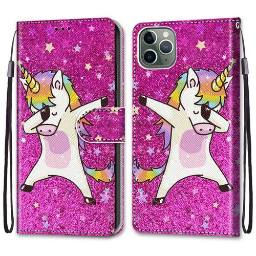 For 11 Pro Max XR XS X 6 7 8 SE Luxury Dance Unicorn Flip Card Wallet Cover Case - Picture 2 of 12