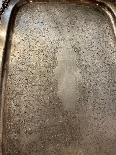 Vintage Rectangle WM. A. Rogers Silver Plated Serving Tray - Picture 3 of 5