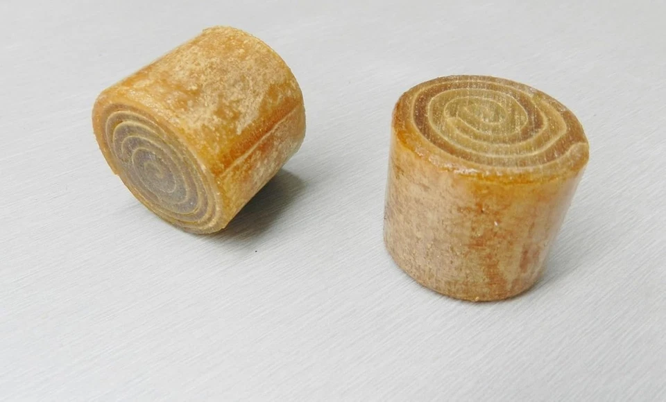 Juego de repuesto de cara de mazo de cuero crudo martillo cabeza dividida 1-1/4" # 21001 guirnalda 2 piezas Foto 2 de 4