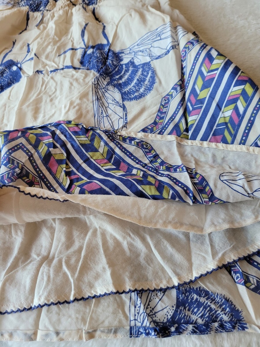 ANTHROPOLOGIE LIEFNOTES BUMBLE BEE dress size 0 cotton blend