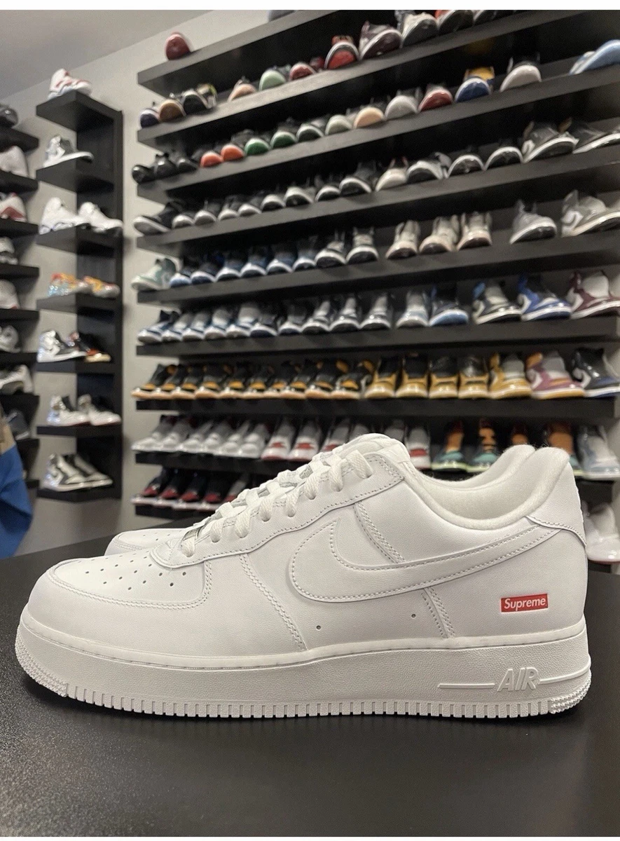 Nike Supreme x Air Force 1 Low Box Logo - Speed Red | eBay