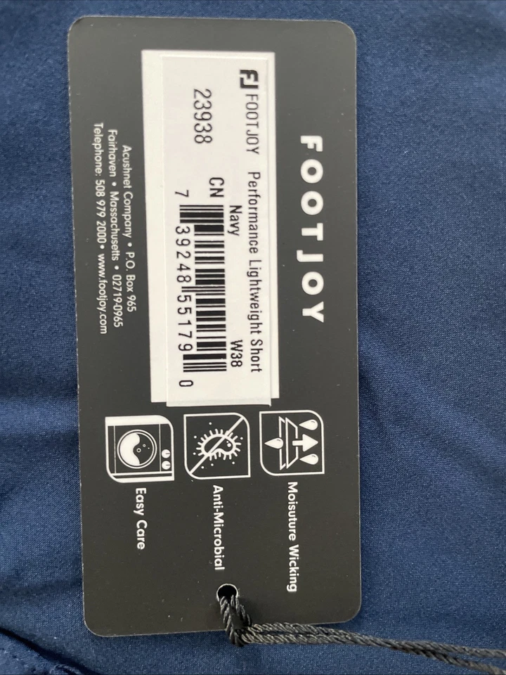 Pantalones cortos de golf FootJoy 38W azul marino nuevos con etiquetas Foto 2 de 4