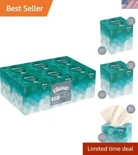 Facial Tissue Cube Boxes Soft Absorbent 6 Pack Office Business