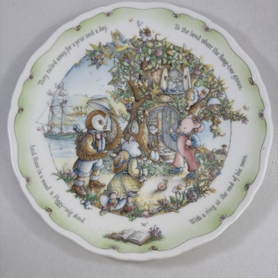 Royal Doulton The Owl & the Pussycat Plate They Sailed Away For A Year And A Day