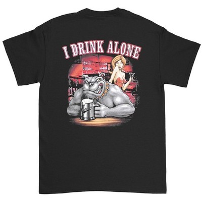 Hot George Thorogood & The Destroyers Band  I Drink Alone Shirt S to 5XL ZL813