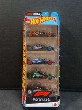 2024 Hot Wheels 5 Pack Formula 1 McLAREN ALPINE RED BULL SAUBER HAAS JBJ78