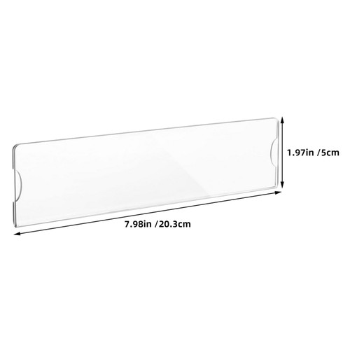Soporte para placa de identificación de 6 piezas para letreros de acrílico de trabajo soporte para etiquetas de estante - Imagen 6 de 12