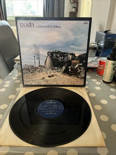RUSH A FAREWELL TO KINGS  Original 1977 1st Press UK LP A1/B1 VG+/VG+