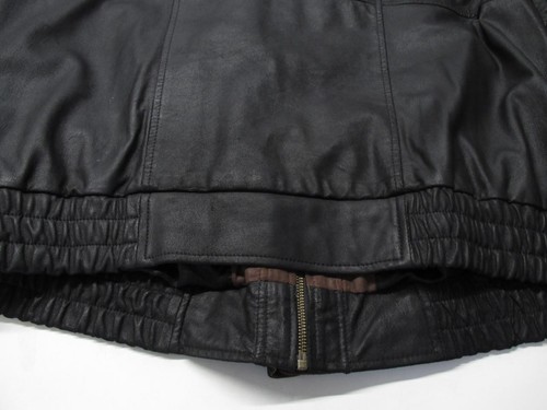 Gorgeous SCULLY 2-tone brown/black leather bomber Harrington jacket XXL Mint U39 - Picture 13 of 13
