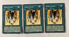 3x DARK FUSION SPELL CARD DP06-EN018 UNLIMITED COMMON YUGIOH LP