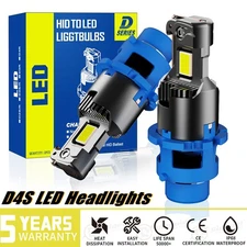 D4S D4R LED Headlight Bulbs Replace HID Xenon Conversion Kit Super White 10000LM