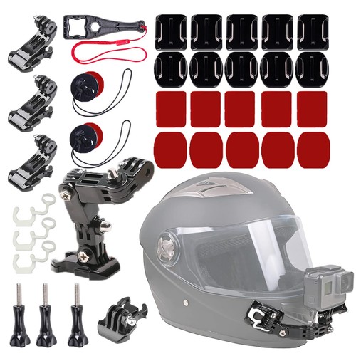 34in1 Helmet Mount Kit for Action Cameras HeavyDuty Adhesive for Motorcycle R - Picture 1 of 7